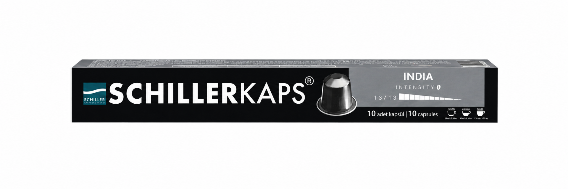 Schiller India Nespresso Uyumlu Kapsül Kahve 10’lu Paket – Yoğun Aromalı Espresso