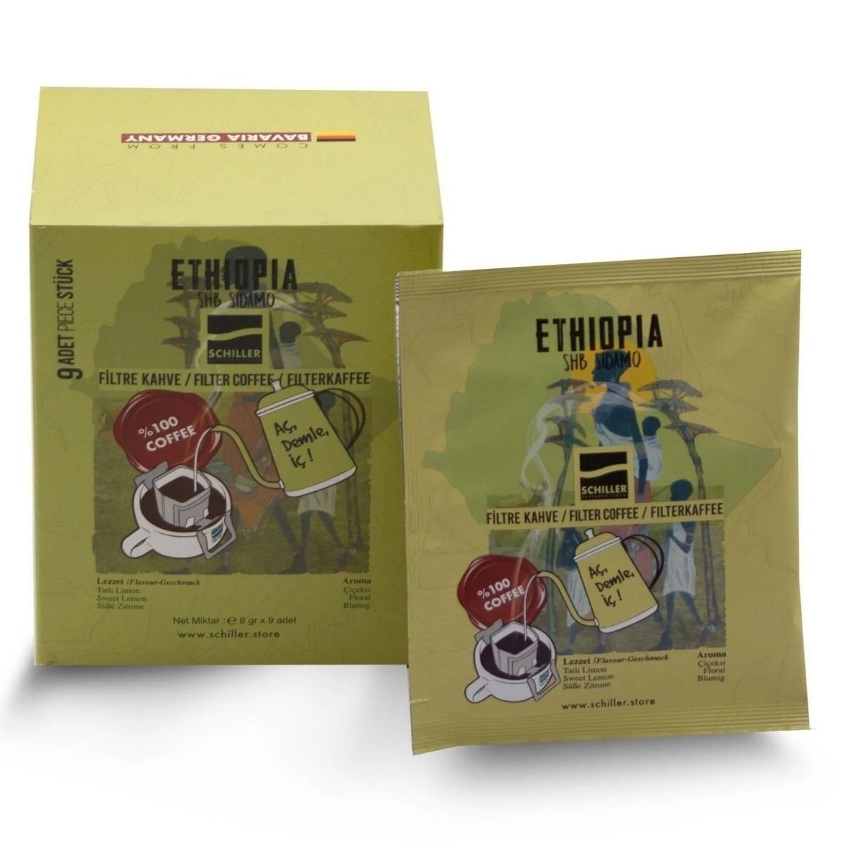 Aç Demle İç Ethiopia Shb Sidamo 10 lu Filtre Kahve